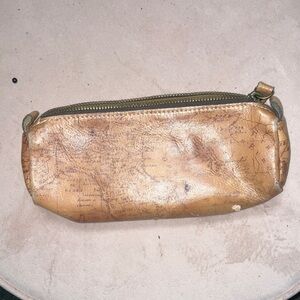 Patricia Nash map Vintage Tan Leather Women's case bag